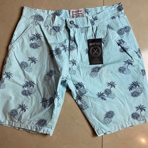 BeSpoke pineapple shorts (light blue)